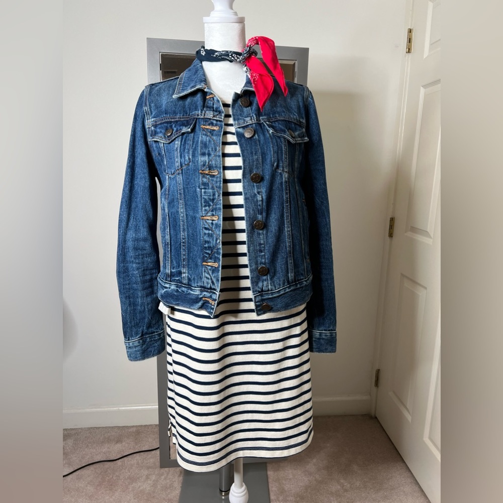 NWT Madewell Cotton Striped Dress